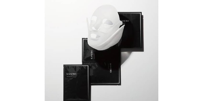 The sheet mask is designed to bring a natural smile to the face by lifting the cheeks, the corners of the mouth and jawline for about 10 minutes.