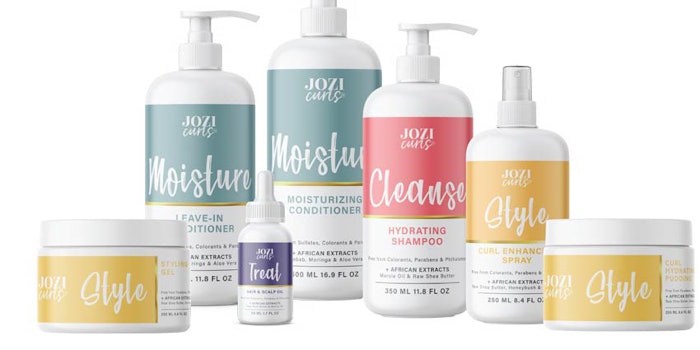 The new Jozi Curls products launching at Target include curl enhancing spray, hydrating shampoos and conditioners.