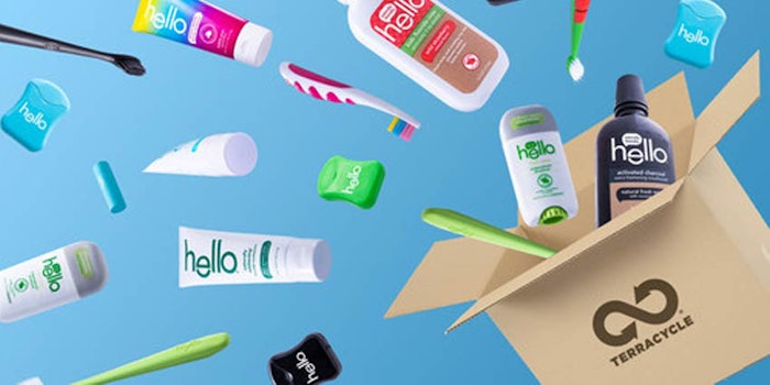 Hello Products' recycling initiative includes a partnership with TerraCycle and joining the Natural Care Recycling program to encourage consumers to recycle personal care products through a mail-back collection.