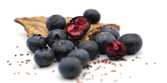 Omegablue by Givaudan Active Beauty is a cosmetic ingredient created from upcycled wild bilberries used for advanced skin and hair repair.