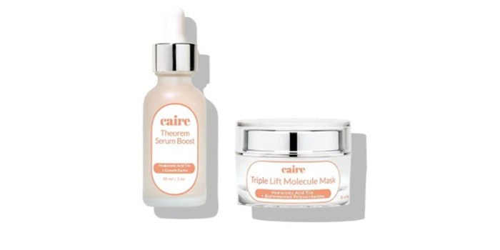 Caire Beauty leveraged odd lots of packaging for its recent launches.