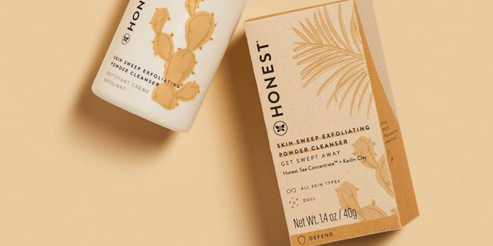 Honest Beauty's sustainable packaging revamp includes Emerald Brand's tree-free material.