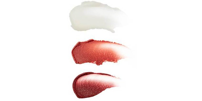 GoopGenes Clean Nourishing Lip Balm Trio includes three variably toned lip balms formulated with argan oil, castor seed oil, jojoba oil, pomegranate-seed extract complex and shea butter.