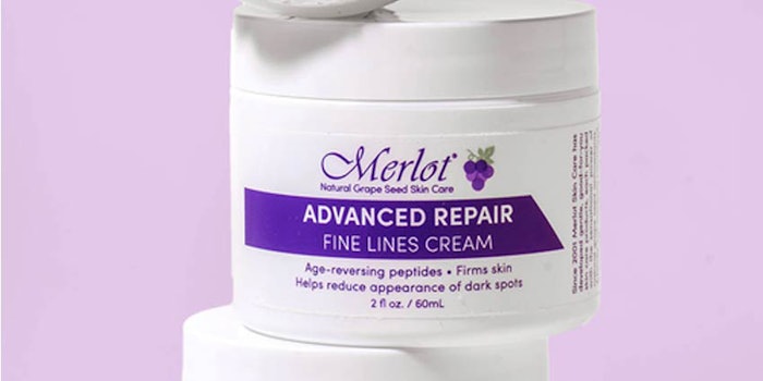 Merlot Skin Care is celebrating its 20th anniversary with giveaways, limited-time discounts and the release of its latest product, Advanced Repair Fine Lines Cream.