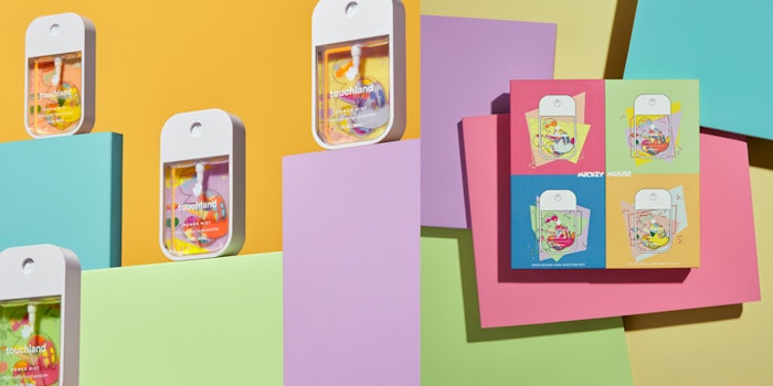 The collection features four of Touchland's scents.