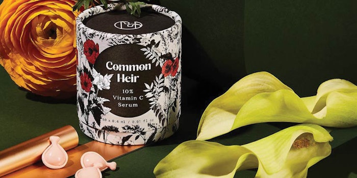 Common Heir’s Vitamin C Serum is dispensed via single-unit biodegradable, vegan capsules that protect the formula while offering precision dosing.