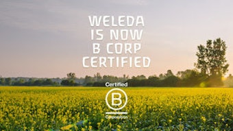 Weleda has achieved a B Corp certification with a score of 106.9.