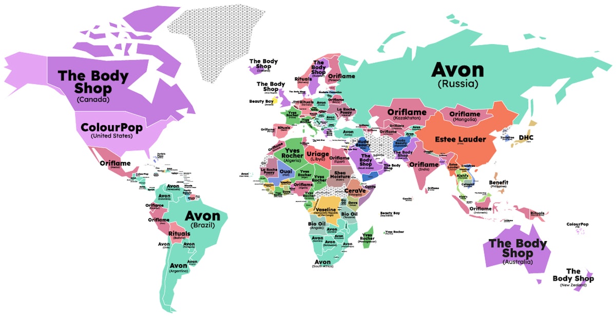 6 Each Countrys Favourite Beauty Brand MAP.61a7c092d95f6 ?auto=format%2Ccompress&fit=max&q=70&w=1200