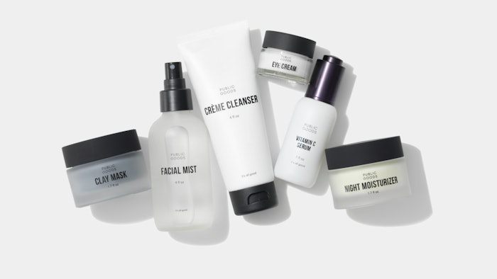 The debut launch includes cleansers, moisturizer, treatment, a clay mask and skin care tools.