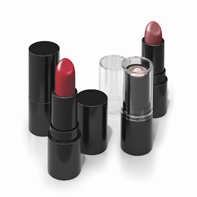 The cosmetics packaging comes with a black or clear cap.