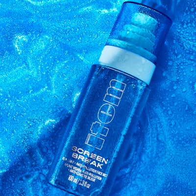 Item Beauty Screen Break Blue Light + Anti-Pollution Face Mist is formulated for HEV Blue Light protection.
