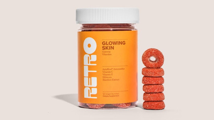 Retro vitamins promote overall skin health and may reduce signs of aging by supporting collagen production and neutralizing free radicals.
