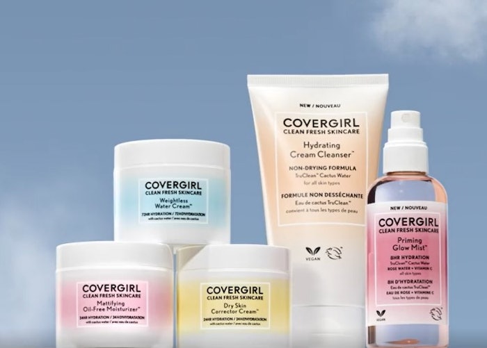 The Clean Fresh Skincare collection features five vegan products.