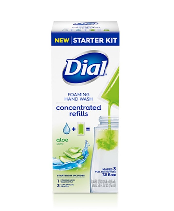 Dial Launches Concentrated Hand Wash Refills Global Cosmetic Industry