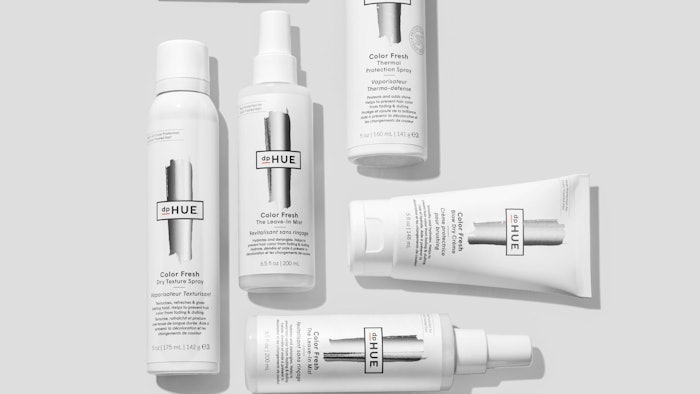 The Color Fresh line includes leave-in mist, créme, powder and hair sprays designed to protect and style hair and hair color.