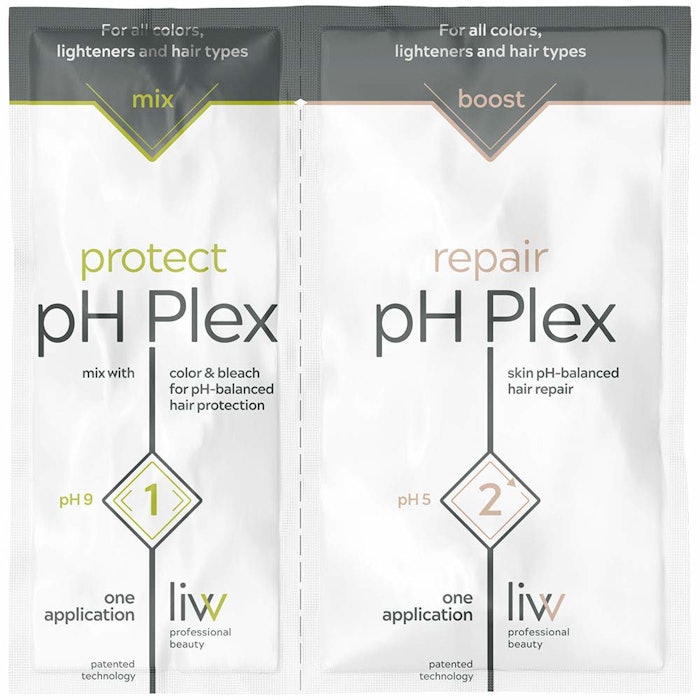 Ph Plex's three-step system is a protectant for all colors, bleaches and hair types.