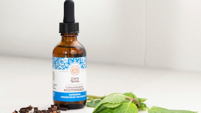 The concentrated mouthwash is formulated with a proprietary blend of seven 100% natural essential oils to improve mouth health and fresh breath.