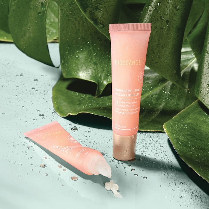 International Cosmetic Suppliers worked with Biossance to develop their Squalane + Rose Vegan Lip Balm.