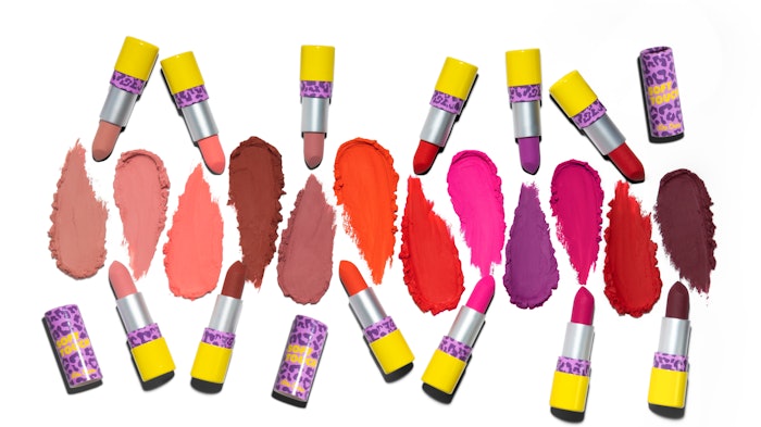 Lime Crime Soft Touch Lipstick is designed to provide a lightweight matte finish with a vanilla mint scent and blurring effects to soften lip lines.