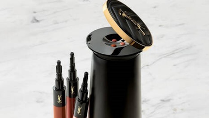 This 'Read the Label' discusses personalized beauty tech with YSL’s Rouge Sur Mesure Device. This product contains dimethicone, phenyl trimethicone, mica, CI 77891 and more for personalized lip shades.