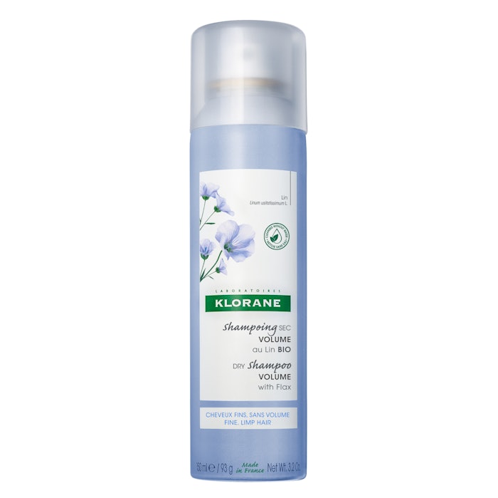 Klorane's Volumizing Dry Shampoo with Organic Flax intends to add volume, extend blowout or freshen up hair for up to 8 hours.