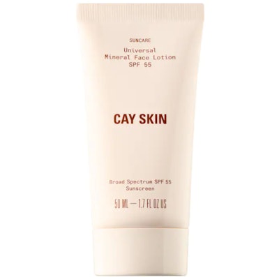 Cay Skin's Universal Mineral Face Moisturizer is a hydrating face sunscreen for all skin types.