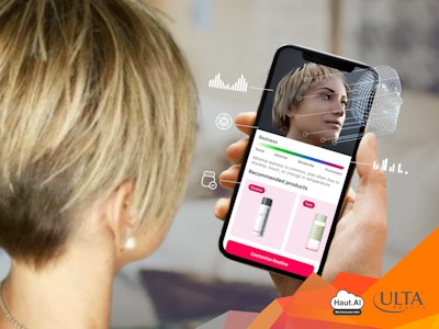 Ulta Beauty and Haut.AI are working to co-develop a personalized artificial intelligence engine for skin health and beauty product recommendations based on a skin scan/analysis technology.