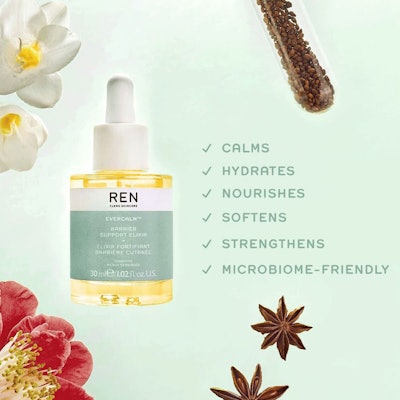 Ren’s Evercalm and Clearcalm line of facial masks are the first products to utilize the updated packaging.