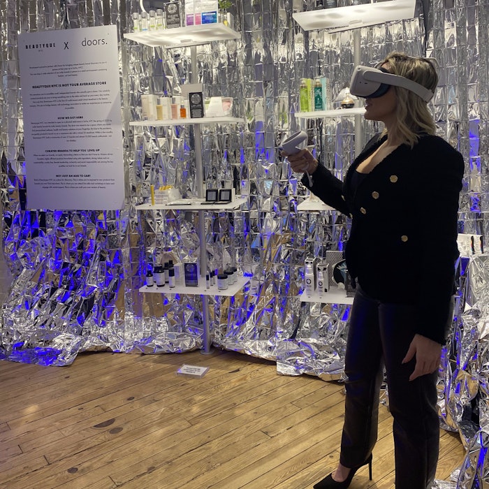 Beautyque NYC and .doors are hosting the 'Metaverse, Schmetaverse' month-long virtual reality pop-up event in Los Angeles.