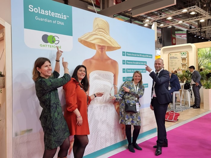 '[Solastemis] is a complete active that fights photoaging, notably by protecting our cell DNA and stem cells. We're proud of our teams who have worked so hard on this ingredient and thank the in-cosmetics jury for their decision,' said Paula Lennon.