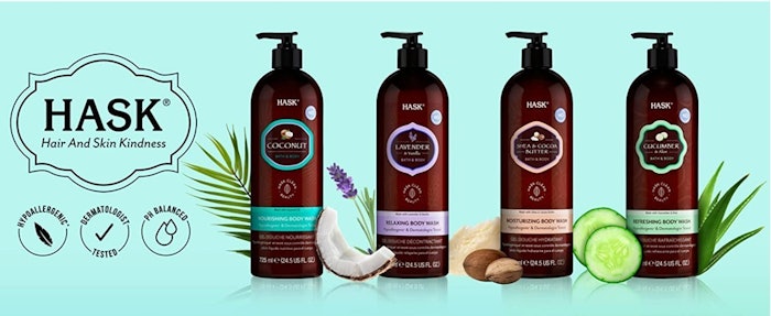 The range variously offers detox and moisturization activity.
