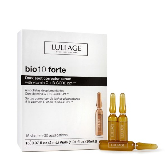 The bio10 forte range includes serum ampoules and two moisturizer formulas, one for all skin types and one for sensitive skin.