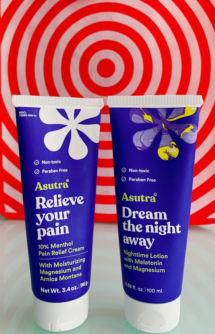 Asutra will offer deals on products throughout May, including the newly launched Dream the Night Away melatonin lotion with magnesium and Relieve Your Pain menthol and magnesium pain cream.