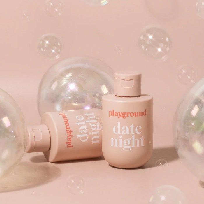 Playground Date Night lubricant includes a champagne and vanilla scent.