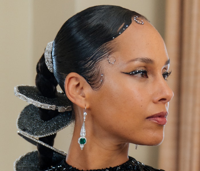 Alicia Keys has returned to makeup on her terms.
