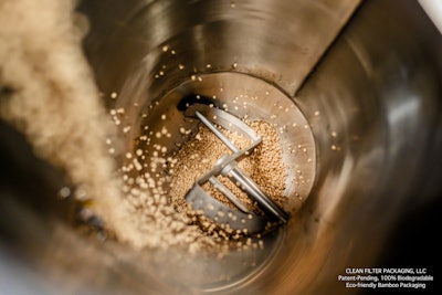 While biodegradability testing is in progress, the company confirms that all the components of the packaging's material are industrially compostable and plant-based.