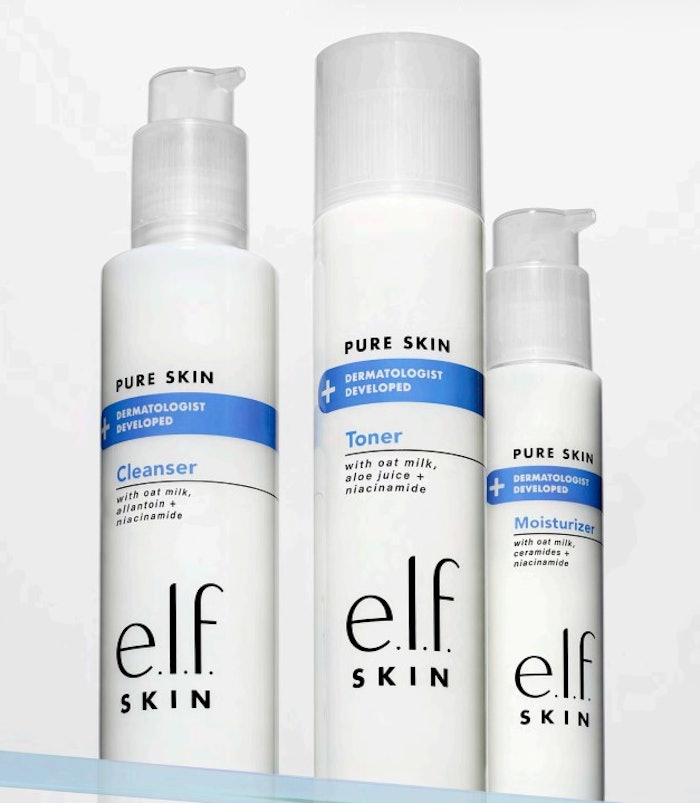 e.l.f. has experienced +19% growth in the skin care category in fiscal year 2022, as compared to the skin care category experiencing +8% growth overall.