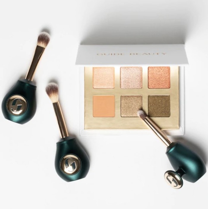 Guide Beauty is also introducing its new makeup brush collection utilizing its patented Guide Ring to steady the hand and make application smooth and easy, as well as its first eyeshadow palette that has been designed with Blair to showcase beautiful, easy-to-wear neutrals.