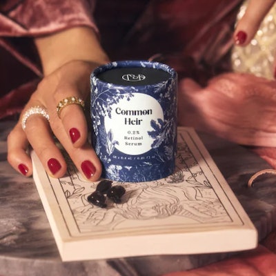 Pictured: Common Heir's 0.2% retinol serum in biodegradable capsules.