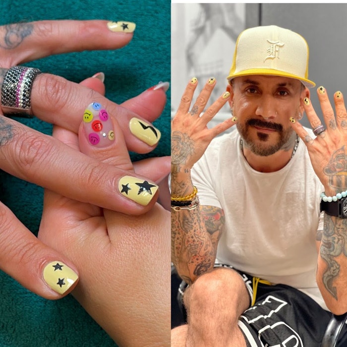AJ McLean's nail design by Julie Kandalec