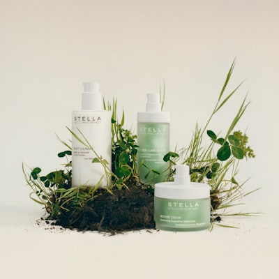 The products in the Stella skin care line feature natural-origin ingredients and refillable packaging.