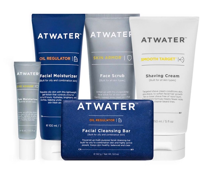 The Atwater men’s skin care collection consists of products that address various skin types, from normal skin to oily skin to dry skin.