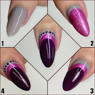 Layered nail tutorial courtesy of @mericlenails.