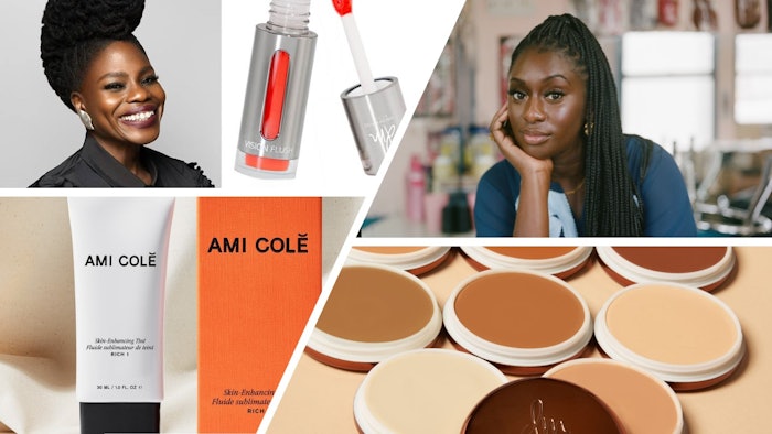 Danessa Myricks, founder of Danessa Myricks Beauty (at left), and Diarrha N’Diaye-Mbaye, founder and CEO of Ami Colé (at right), have tapped into beauty's inclusivity movement with brands that deliver quality, fun and beauty.