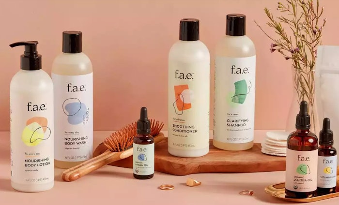 Products in the line include sunscreen, oil, shampoo and conditioner, body wash, lotion and hand wash.