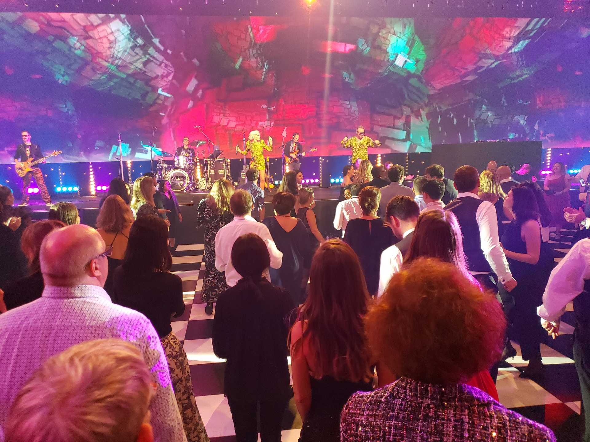 The evening closed with a live band performing hits from across the decades. They energized guests, who got up on the dance floor, proving once again that serious scientists who work hard can also play hard.