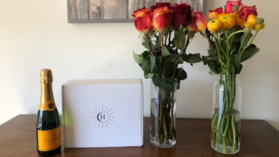 During the event, titled Find Your Stability, virtual attendees were endowed with a bottle of champagne, fragrant rose bouquets from Bouquet Box which featured many of the real florals found in the parfum, and of course, Royal Earth.