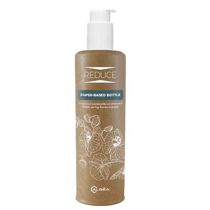 Albea developed its first paper-based bottle, which contains a minimum of 50% FSC-certified paper content (without cap or pump).