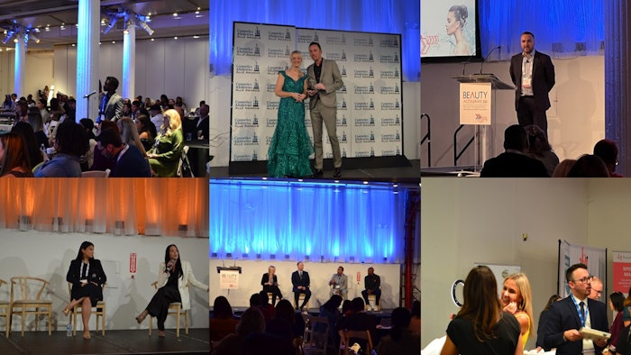 Beauty Accelerate, an event connecting the dots between R&D and marketing, will be expanding its footprint, with a global virtual event in 2023 and an LA-based in-person iteration in 2024; pictured here are select highlights from the 2022 edition.