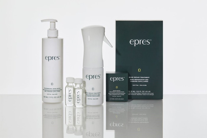 Epres is said to be the only treatment on the market that uses diffusion technology, enabling it to continue transforming the hair long after it dries.